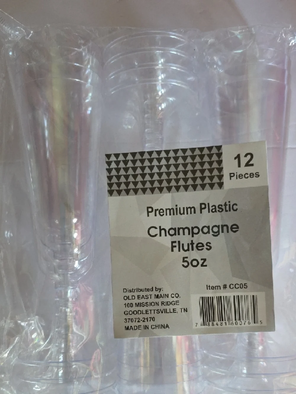 Premium Plastic Clear Champagne Flutes 5oz - 24pc